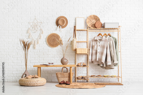 Interior of hallway with wo...