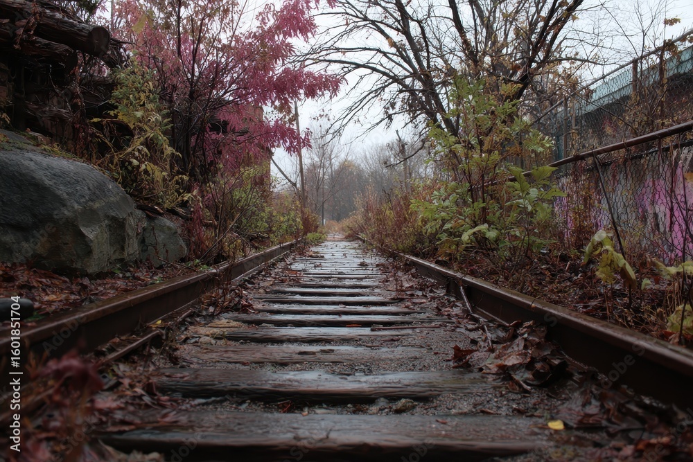 Fototapeta premium Forgotten railway line