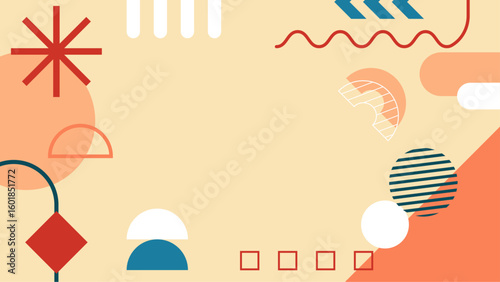 Abstract geometric design with pastel colors suitable for backgrounds, posters, banners, decorations, packaging, and digital art projects. Perfect for modern visuals.