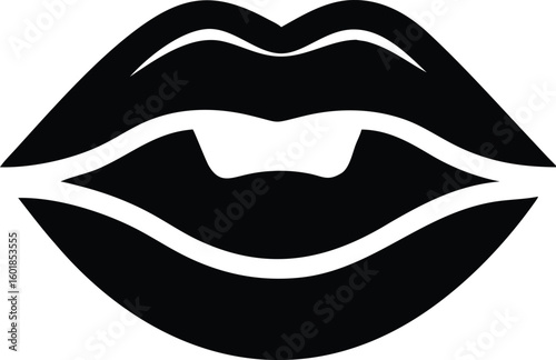 lips vector silhouette