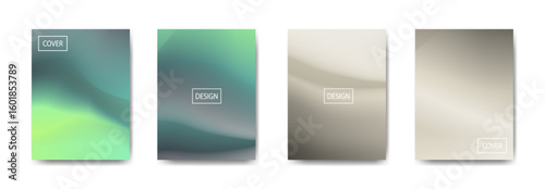 set of abstract background with beautiful gradation color, colorful background for poster flyer banner backdrop.vertical banner.cool fluid background vector illustration