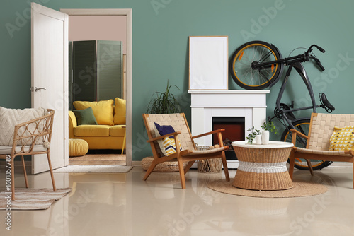 Interior of living room wit...
