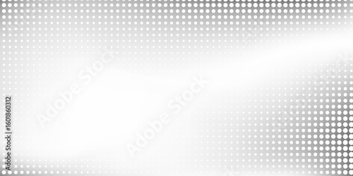 Dot mesh silver foil background with metal mirror texture. Chrome gradient surface simple