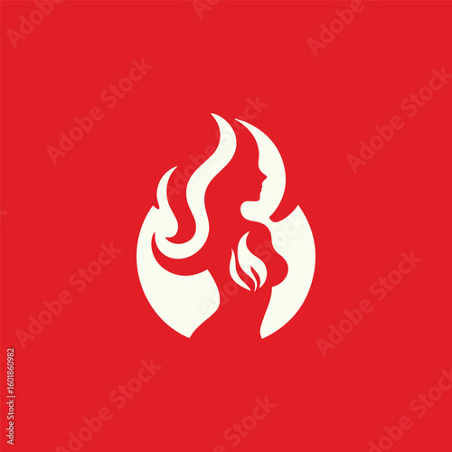 Fire goddess logo