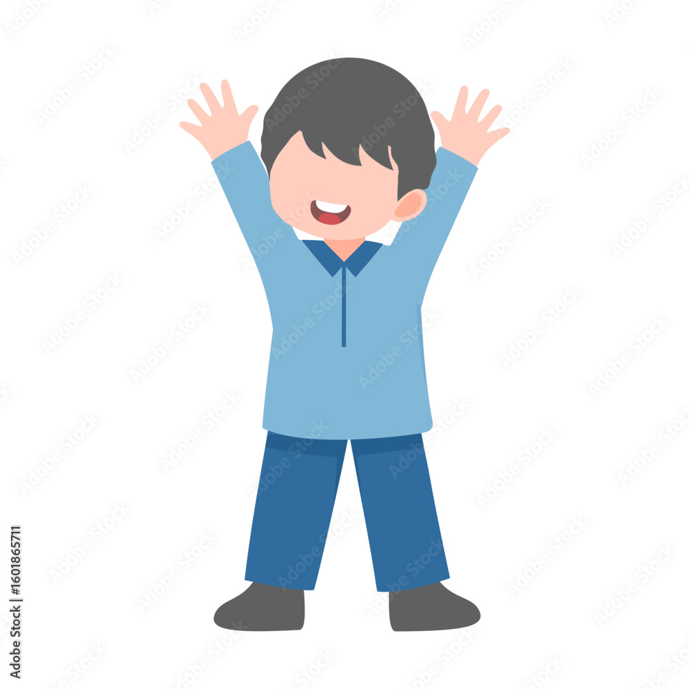 Cute little boy illustration Cute little boy illustration
