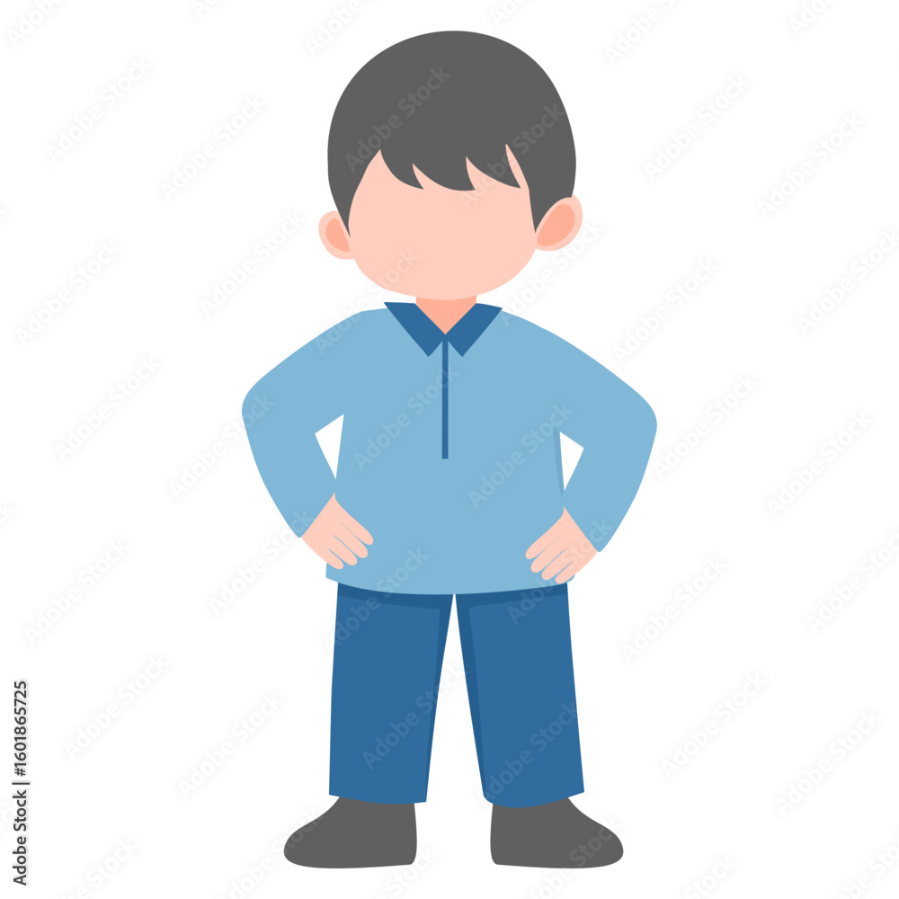 Muslim little boy illustration Muslim little boy illustration