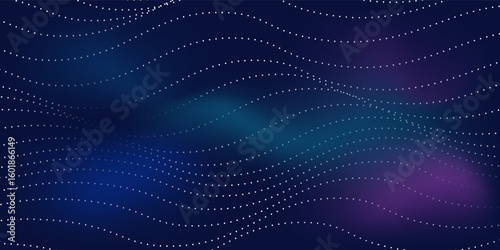 Modern dot light point Hi-tech digital technology concept. High tech computer illustration abstract