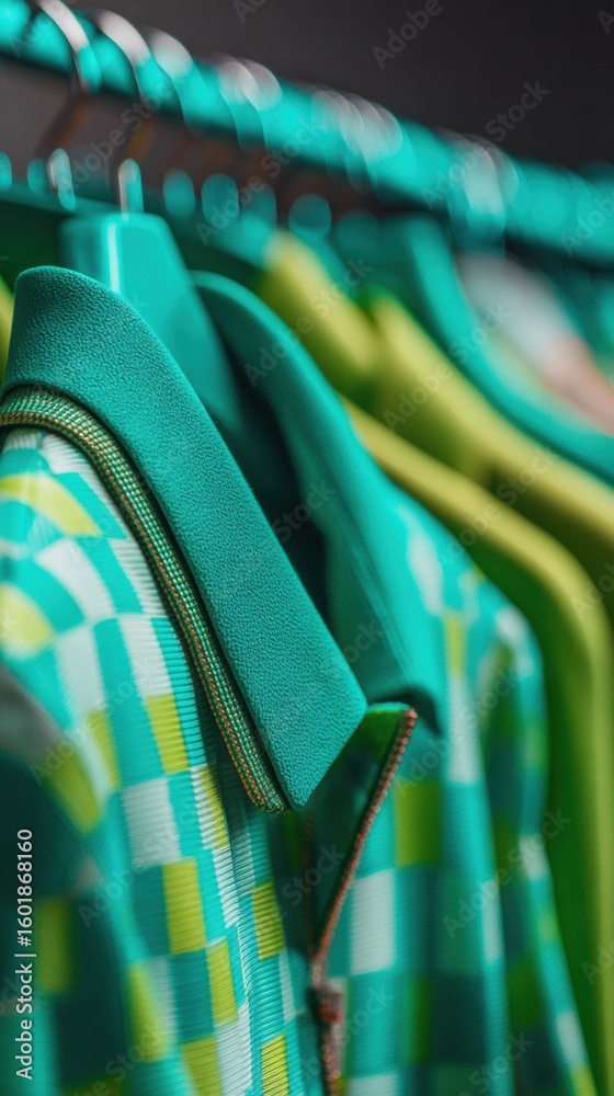Obraz premium Premium Vintage 1960s Mod Dress Close-Up with Retro Patterns for Authentic Thrift Style Marketing Targeting Millennial and Gen Z Social Media Campaigns