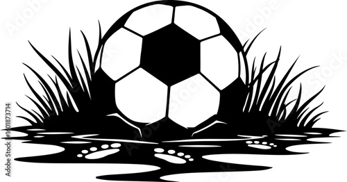 soccer ball on a black background, ball, soccer, football, sport, game, isolated, white, black, sports, play, object, goal, leisure, soccer ball, equipment, illustration, sphere, round, team, activity
