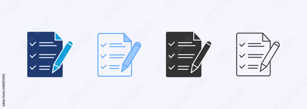 Evaluation Icon Set Multiple Style Collection Evaluation Icon Set Multiple Style Collection