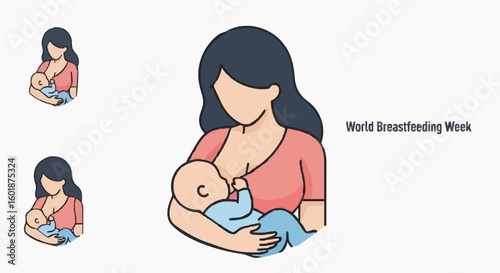 Loving mother nurtures baby with gentle breastfeeding connection