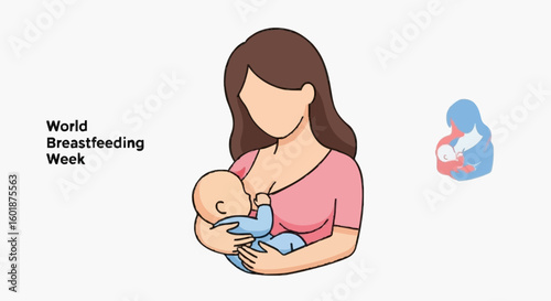 Joyful mother nurtures baby through breastfeeding, celebrating family bond