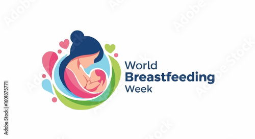 Celebrate World Breastfeeding Week with this heartwarming mother and baby graphic