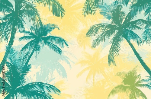 Tropical Palm Trees Background