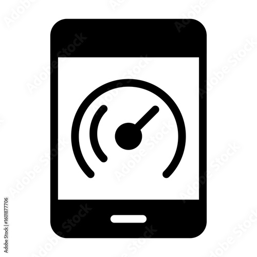Bandwidth Semi Solid Icon Style