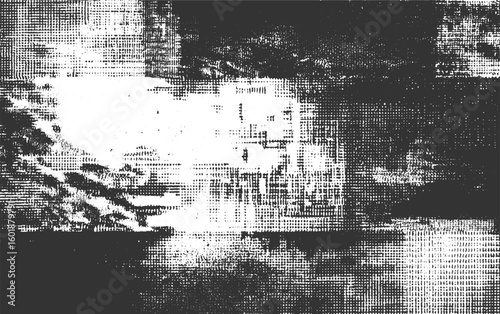 Abstract pattern of black and white dots and lines vector