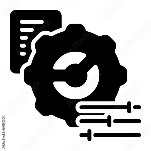 setting icon, glyph icon style
