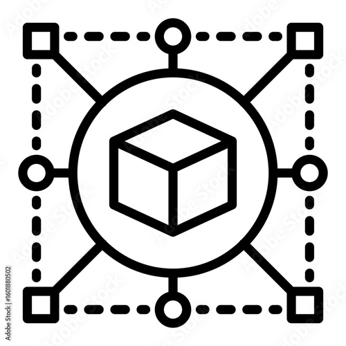 spreading icon, line icon style