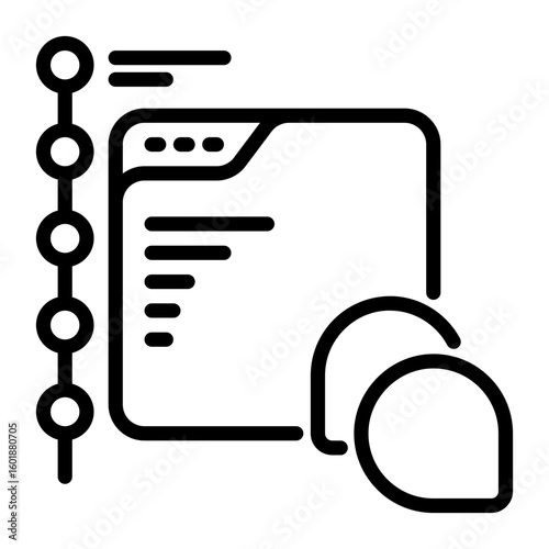 communication icon, line icon style