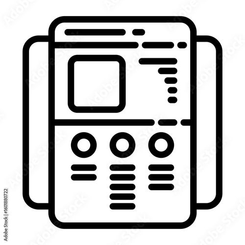 landing page icon, line icon style
