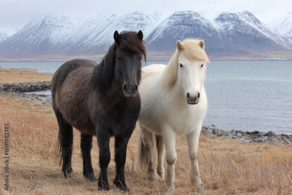 Obraz premium Horses from northern Iceland