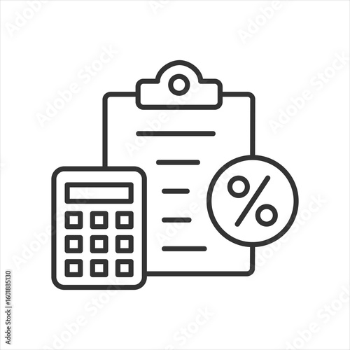 Calculation Outline Icon