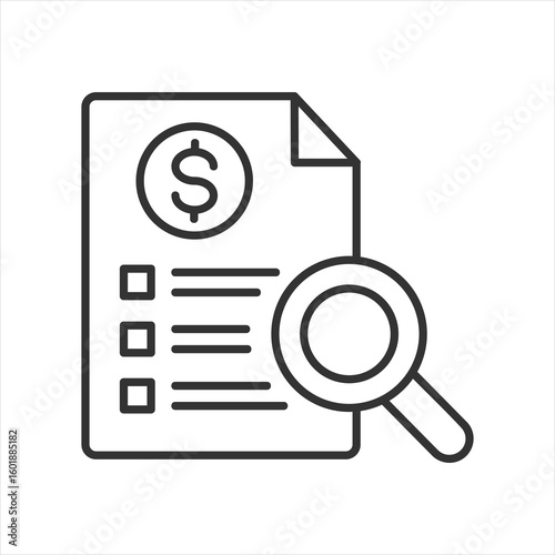 Audit Outline Icon