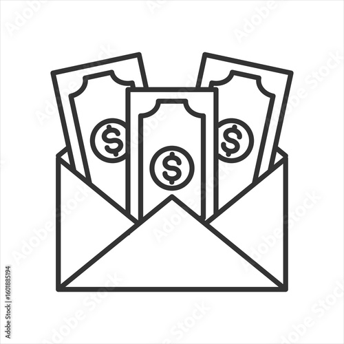 Salary Outline Icon