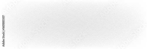 Slant line halftone gradation texture. Fading diagonal stripe gradient background. Black oblique pattern backdrop. Vanishing thin parallel line wallpaper for overlay