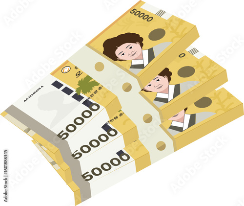 돈뭉치 한국돈