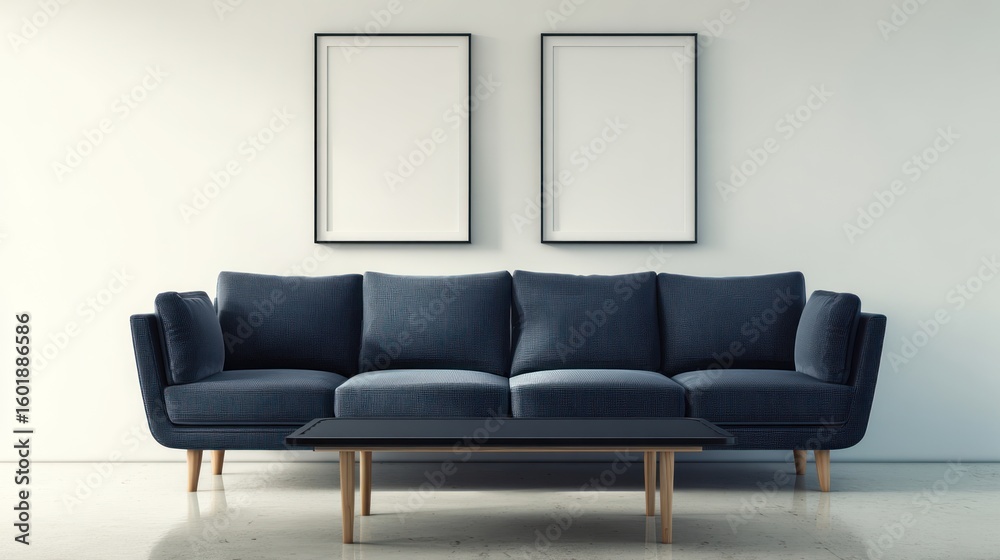 Fototapeta premium Modern living room mockup (20)