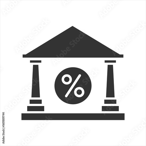Tax Office Glyph Icon