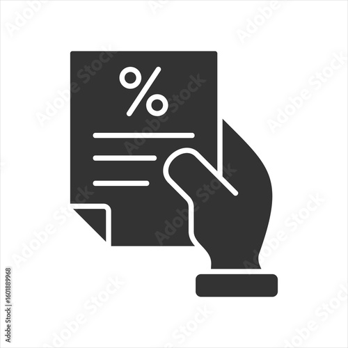 Tax Glyph Icon