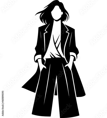 Power Woman Silhouette - 5