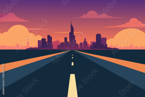 road in the city