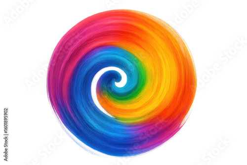 Vibrant color swirling dynamically, generating whirling abstract vortex with transparent background, enhancing digital design