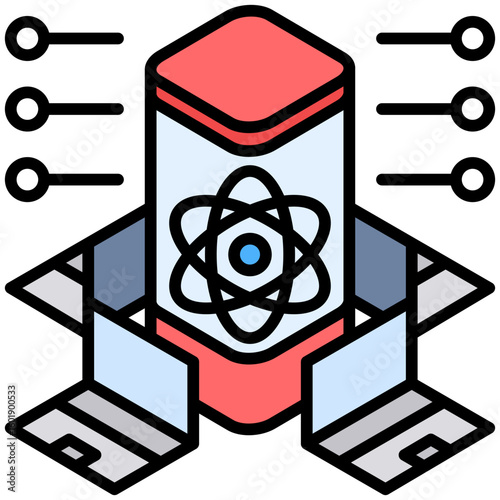 Quantum Computer Icon