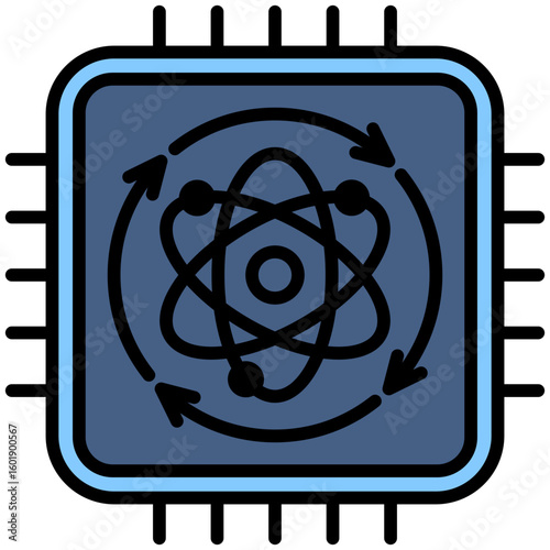 Qubit Processing Icon
