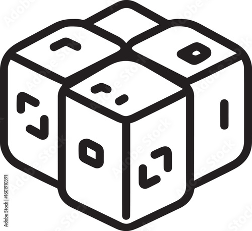 Tofu icon clean simple outline