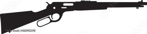 Assault rifle silhouette vector design without suppressor detailed illustration, assault rifle, rifle, weapon, military, silhouette, vector, gun, firearm, army, detailed, design, war, machine, danger