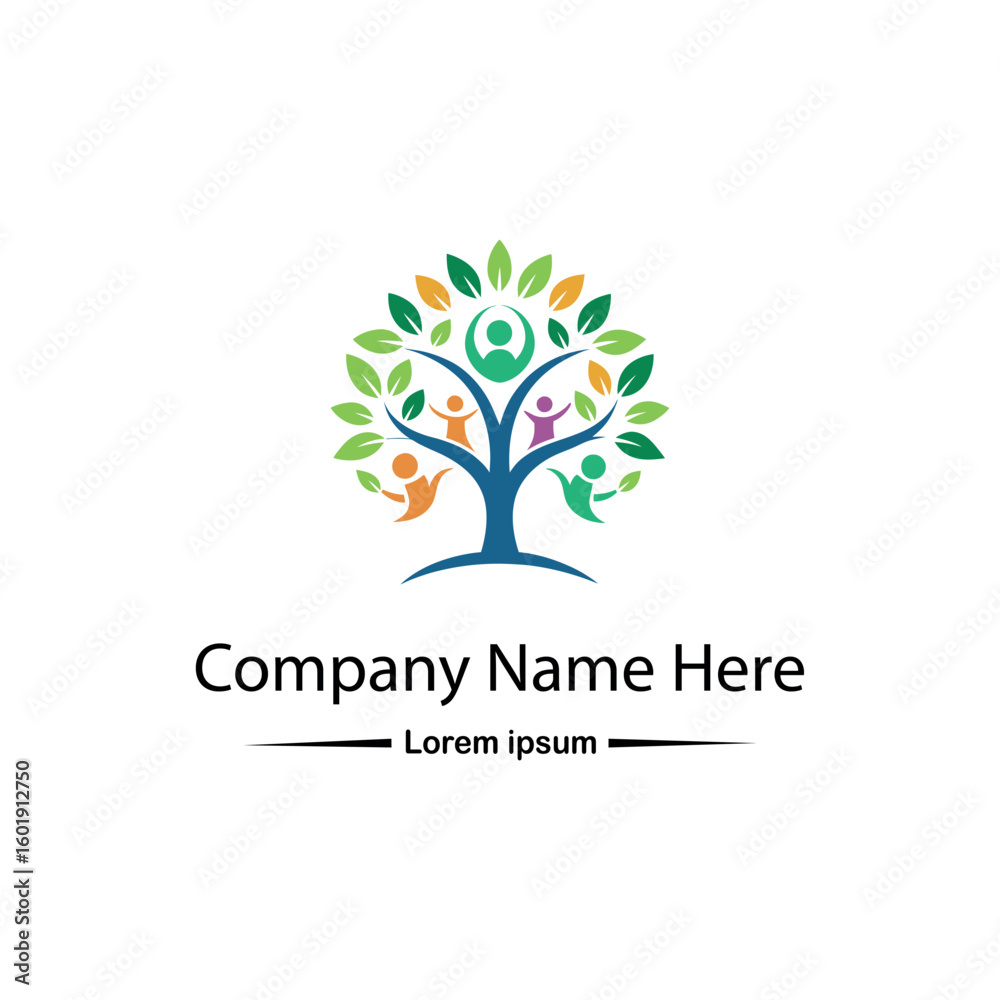 Obraz premium Family tree logo