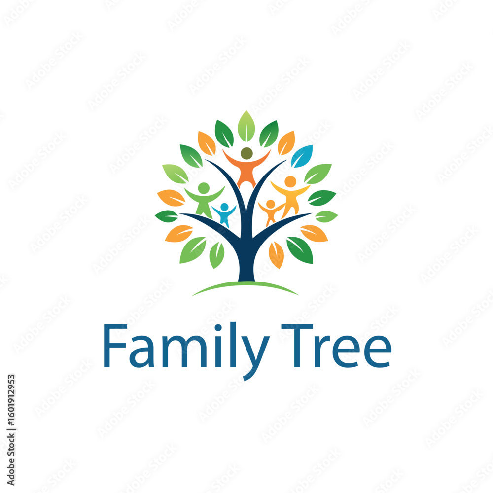 Obraz premium Family tree logo
