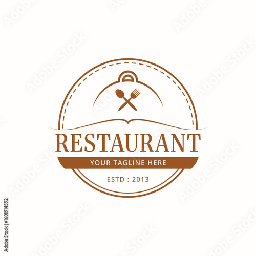 Vintage Restaurant Logo design Template