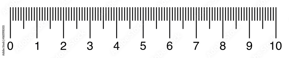 straight ruler marked from 0 to 10 centimeters. straight ruler marked from 0 to 10 centimeters.