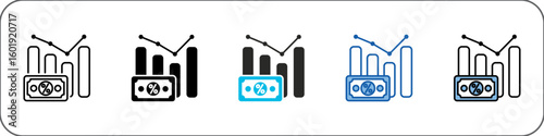 Inflation Rate Icon Pack Multistyle Illustration