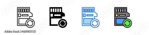 Backup Drive Icon Set Multiple Style Collection