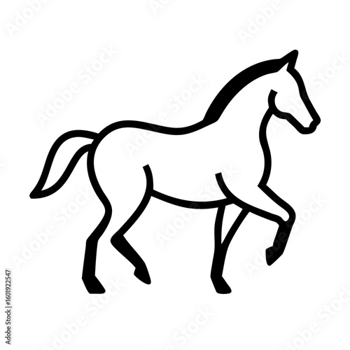 horse silhouette vector