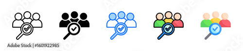 Customer Analytics Icon Set Multiple Style Collection