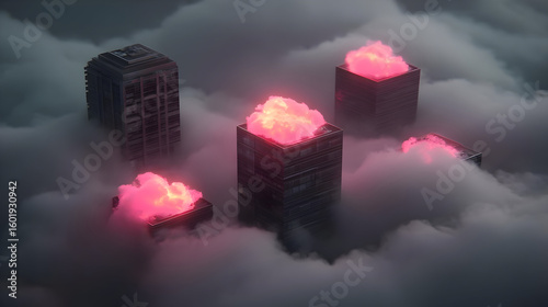 where buildings are formed from programming functions and algorithmic blueprints