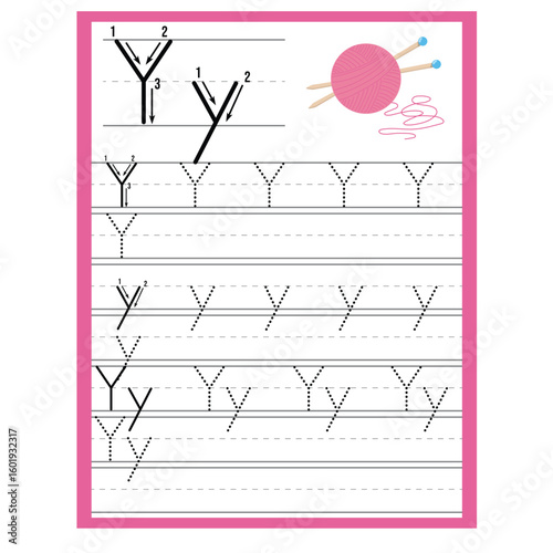 Worksheet Alphabet Y